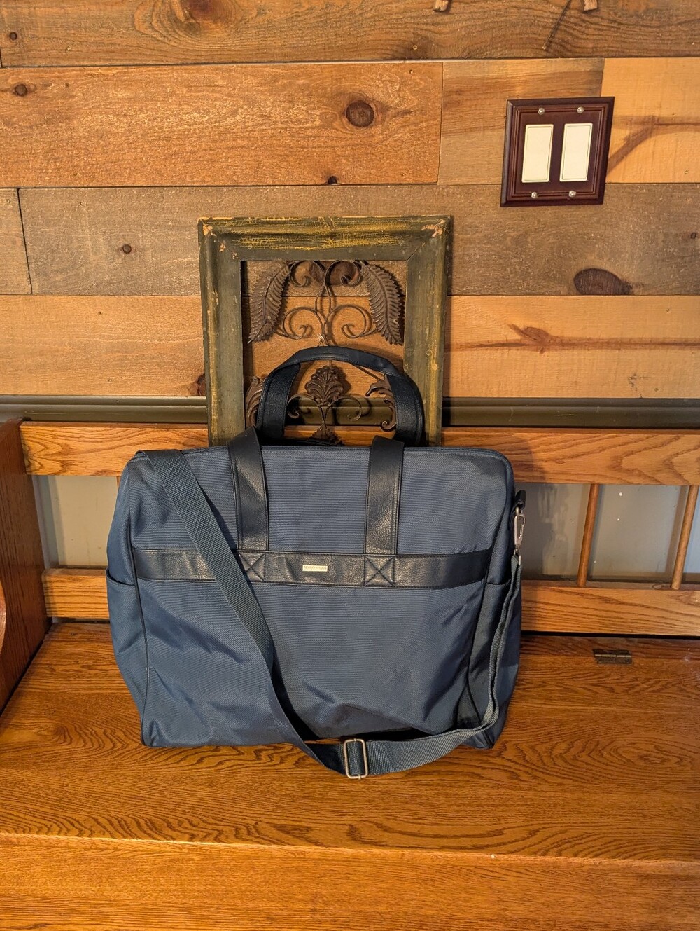 Giorgio Armani Parfums Blue Nylon Travel Bag